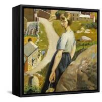 The Girl, Zennor-Harold Harvey-Framed Stretched Canvas