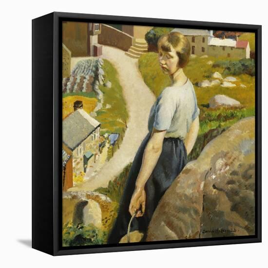 The Girl, Zennor-Harold Harvey-Framed Stretched Canvas