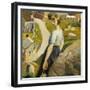 The Girl, Zennor-Harold Harvey-Framed Giclee Print