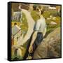 The Girl, Zennor-Harold Harvey-Framed Stretched Canvas