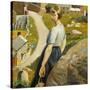 The Girl, Zennor-Harold Harvey-Stretched Canvas