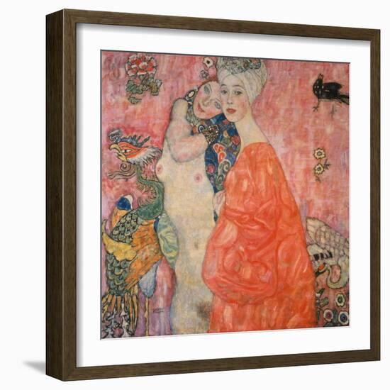 The Girlfriends, 1916/17-Gustav Klimt-Framed Giclee Print