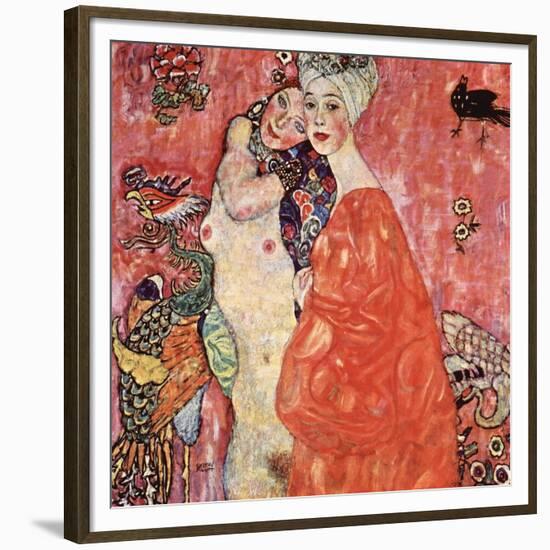 The Girlfriends-Gustav Klimt-Framed Premium Giclee Print