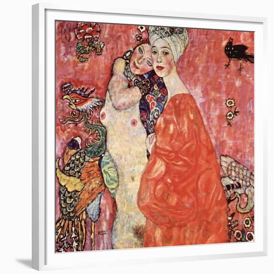 The Girlfriends-Gustav Klimt-Framed Premium Giclee Print