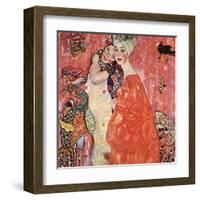 The Girlfriends-Gustav Klimt-Framed Art Print