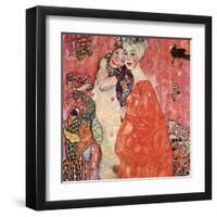 The Girlfriends-Gustav Klimt-Framed Art Print