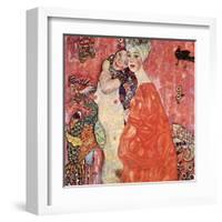 The Girlfriends-Gustav Klimt-Framed Art Print