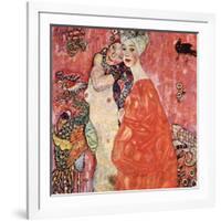 The Girlfriends-Gustav Klimt-Framed Art Print