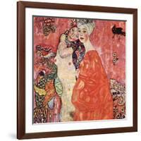 The Girlfriends-Gustav Klimt-Framed Art Print