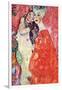 The Girlfriends-Gustav Klimt-Framed Art Print