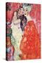 The Girlfriends-Gustav Klimt-Stretched Canvas