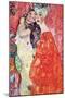 The Girlfriends-Gustav Klimt-Mounted Art Print