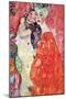 The Girlfriends-Gustav Klimt-Mounted Art Print