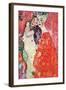 The Girlfriends-Gustav Klimt-Framed Art Print