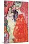 The Girlfriends-Gustav Klimt-Mounted Art Print