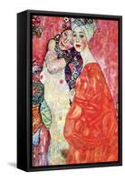 The Girlfriends-Gustav Klimt-Framed Stretched Canvas