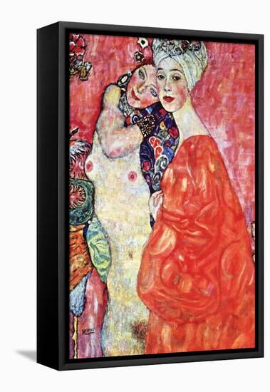 The Girlfriends-Gustav Klimt-Framed Stretched Canvas