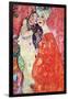 The Girlfriends-Gustav Klimt-Framed Art Print