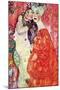 The Girlfriends-Gustav Klimt-Mounted Art Print