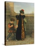 The Girlhood of Saint Theresa-John Everett Millais-Stretched Canvas