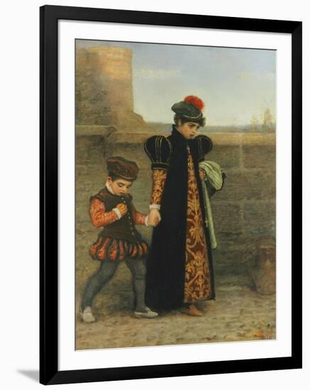 The Girlhood of Saint Theresa-John Everett Millais-Framed Giclee Print