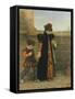 The Girlhood of Saint Theresa-John Everett Millais-Framed Stretched Canvas