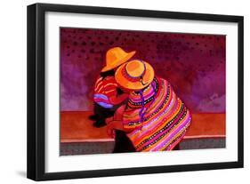 The Girls of Guatemala-John Newcomb-Framed Premium Giclee Print