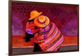 The Girls of Guatemala-John Newcomb-Framed Giclee Print