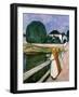 The Girls on the Pier, 1901-Edvard Munch-Framed Premium Giclee Print