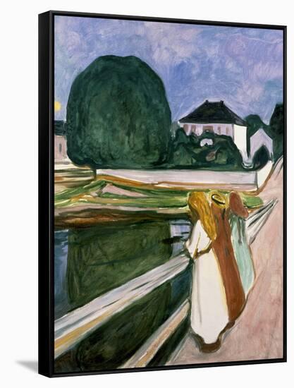 The Girls on the Pier, 1901-Edvard Munch-Framed Stretched Canvas