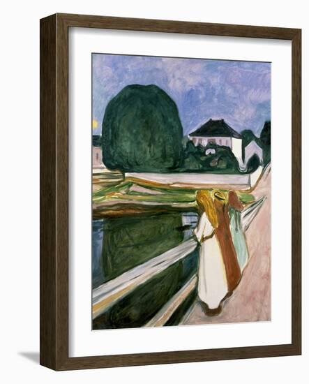 The Girls on the Pier, 1901-Edvard Munch-Framed Art Print