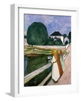 The Girls on the Pier, 1901-Edvard Munch-Framed Art Print