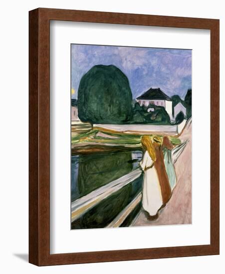 The Girls on the Pier, 1901-Edvard Munch-Framed Art Print