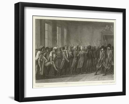 The Girondists Marched to Death-Ary Scheffer-Framed Giclee Print