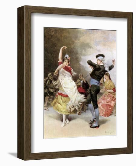 The Gitanas of Granada, 1889-Marghetti Marghetti-Framed Giclee Print