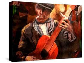 The Gitarrero - The Guitar Player-Markus Bleichner-Stretched Canvas