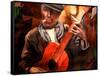 The Gitarrero - The Guitar Player-Markus Bleichner-Framed Stretched Canvas