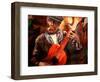 The Gitarrero - The Guitar Player-Markus Bleichner-Framed Art Print