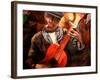 The Gitarrero - The Guitar Player-Markus Bleichner-Framed Art Print
