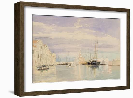 The Giudecca with S. Giorgio Maggiore, Venice, 1857-James Holland-Framed Giclee Print