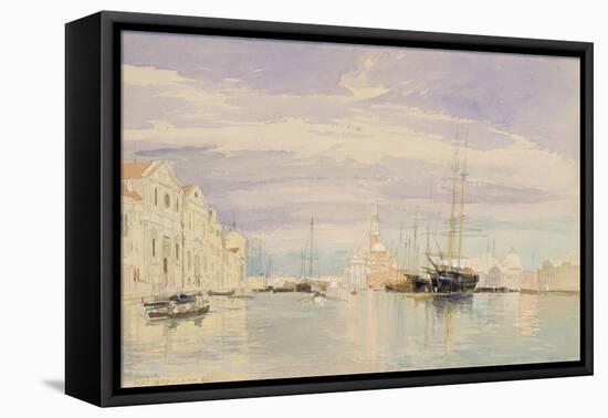 The Giudecca with S. Giorgio Maggiore, Venice, 1857-James Holland-Framed Stretched Canvas