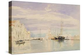 The Giudecca with S. Giorgio Maggiore, Venice, 1857-James Holland-Stretched Canvas