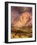 The giving of the law on Mount Sinai - Bible-William Brassey Hole-Framed Giclee Print