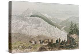 The Glacier and the Chamonix Valley, Engraved by Adolphe Bayot (1810-66) Mid 19th Century-Felix Benoist-Stretched Canvas