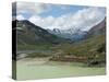 The Glacier Express Train Near St. Moritz, Canton Graubunden, Swiss Alps, Swiitzerland, Europe-Angelo Cavalli-Stretched Canvas