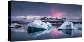 The Glacier Lagoon-Andreas Wonisch-Stretched Canvas