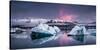 The Glacier Lagoon-Andreas Wonisch-Stretched Canvas