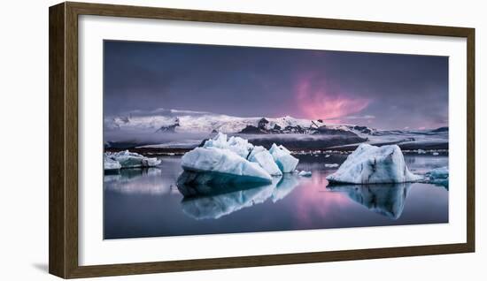 The Glacier Lagoon-Andreas Wonisch-Framed Photographic Print