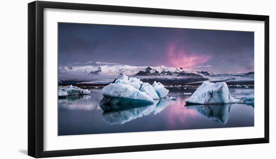 The Glacier Lagoon-Andreas Wonisch-Framed Photographic Print