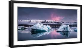 The Glacier Lagoon-Andreas Wonisch-Framed Photographic Print